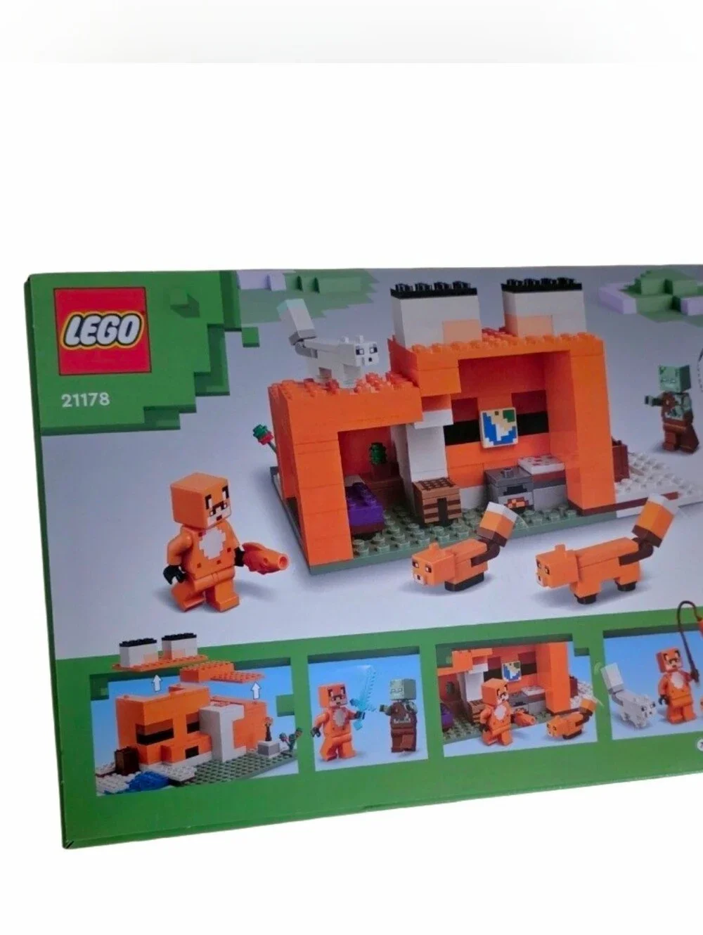LEGO Minecraft The Fox Lodge 21178 NIB Sealed Animal Toys Retired 193 Pieces New